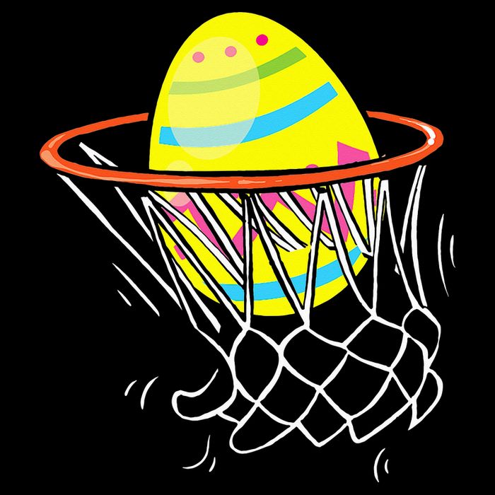 Funny Easter Basketball Egg Hunting Backpack