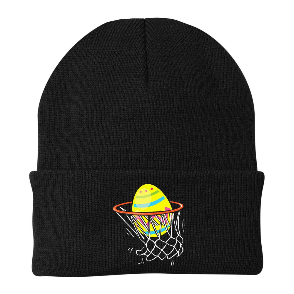 Funny Easter Basketball Egg Hunting Beanie