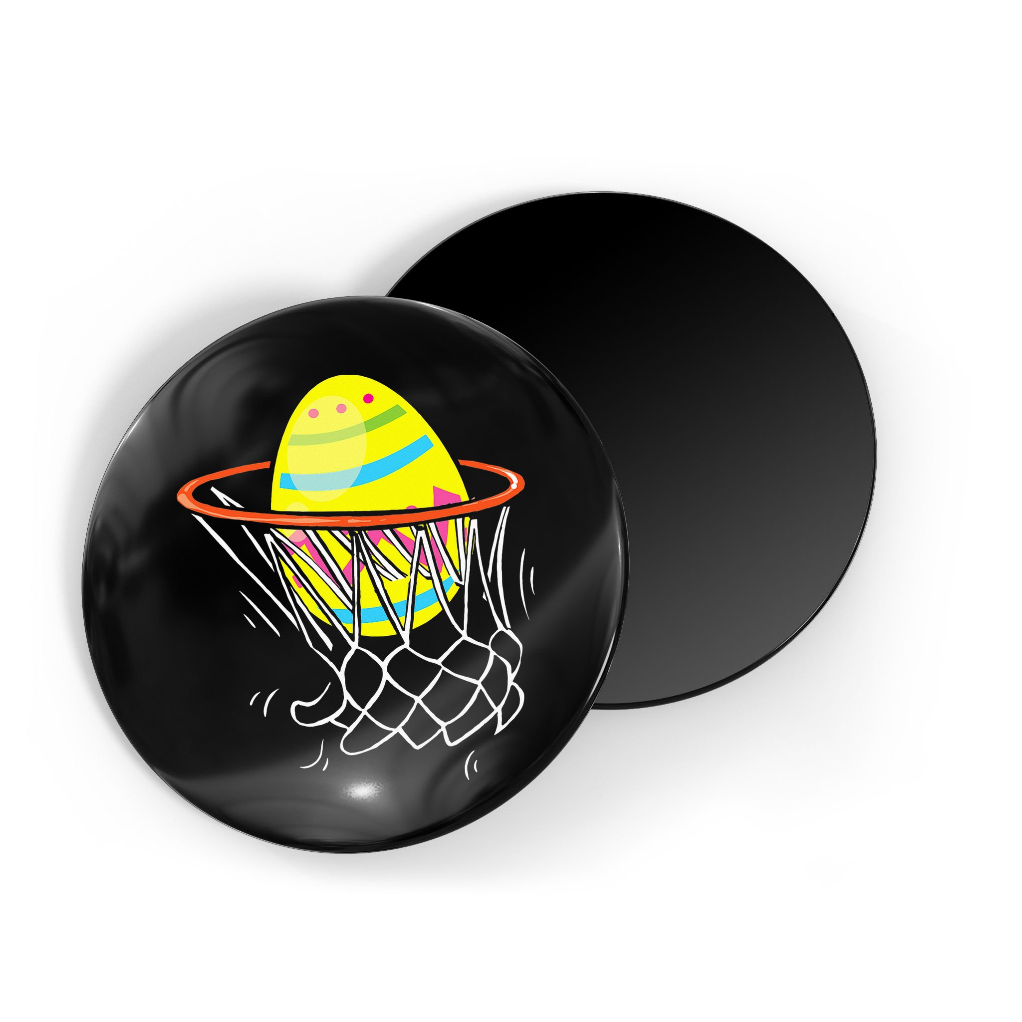 Funny Easter Basketball Egg Hunting Magnet