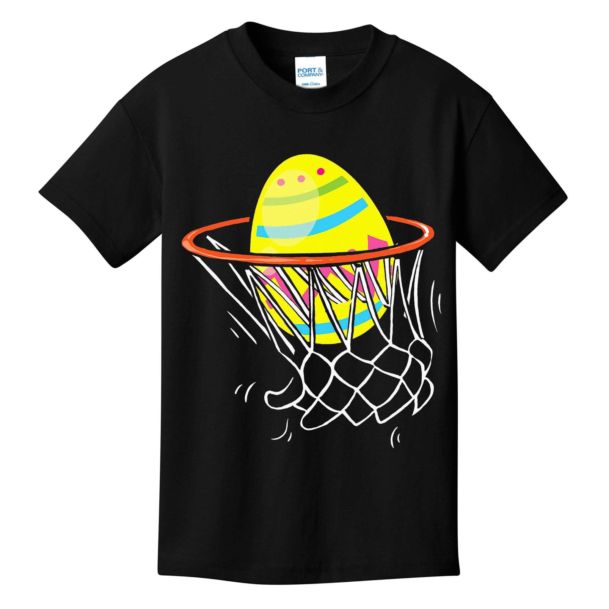 Funny Easter Basketball Egg Hunting Kids T-Shirt