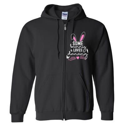 Funny Easter Bunny Ears Dancing Dance Lover Pun Full Zip Hoodie