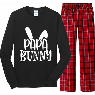 Family Easter Bunny Dad Daddy Happy Easter Papa Bunny Gift Long Sleeve Pajama Set