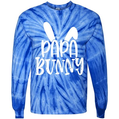 Family Easter Bunny Dad Daddy Happy Easter Papa Bunny Gift Tie-Dye Long Sleeve Shirt