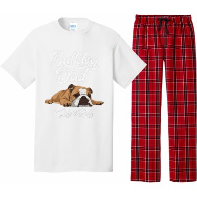 Funny English Bulldog Bulldog Dad Life Is Ruff Pajama Set