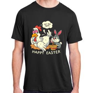 Funny Easter Bunny Collecting Easter Egg From Hen Easter Adult ChromaSoft Performance T-Shirt