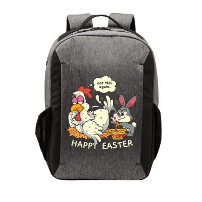 Funny Easter Bunny Collecting Easter Egg From Hen Easter Vector Backpack