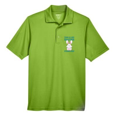 Funny Easter Bunny This Is My Easter Pyjama Cool Gift Men's Origin Performance Pique Polo