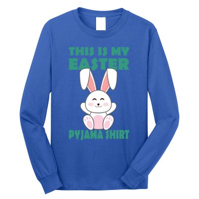 Funny Easter Bunny This Is My Easter Pyjama Cool Gift Long Sleeve Shirt