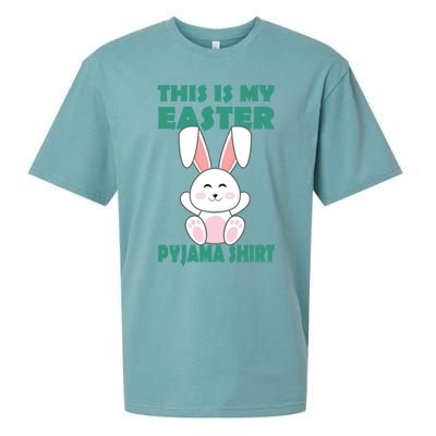 Funny Easter Bunny This Is My Easter Pyjama Cool Gift Sueded Cloud Jersey T-Shirt