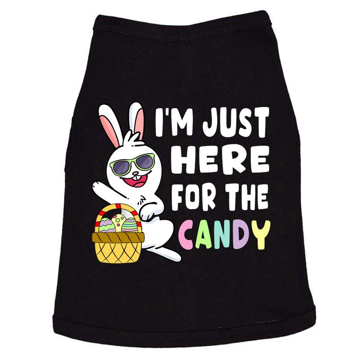 Funny Easter Bunny I'm Just Here For Easter Candy Boy Doggie Tank