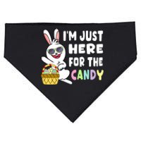 Funny Easter Bunny I'm Just Here For Easter Candy Boy USA-Made Doggie Bandana