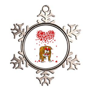 Funny English Bulldog Outfit Dog Lover Valentine Gifts Metallic Star Ornament