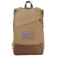 Fuck Em Both 24 America Can Do Better Than This! Cotton Canvas Backpack
