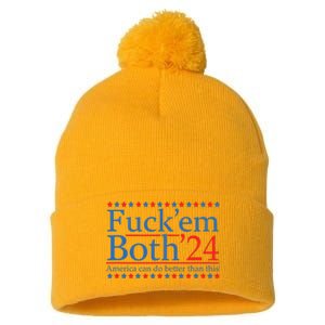 Fuck Em Both 24 America Can Do Better Than This! Pom Pom 12in Knit Beanie