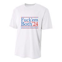 Fuck Em Both 24 America Can Do Better Than This! Youth Performance Sprint T-Shirt