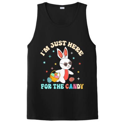 Funny Easter Bunny I'm Just Here For Easter Candy PosiCharge Competitor Tank