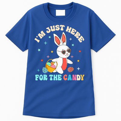 Funny Easter Bunny I'm Just Here For Easter Candy Tall T-Shirt