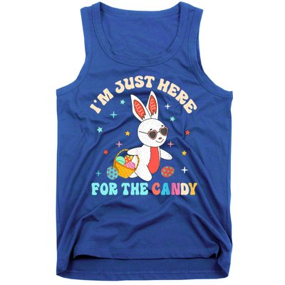 Funny Easter Bunny I'm Just Here For Easter Candy Tank Top
