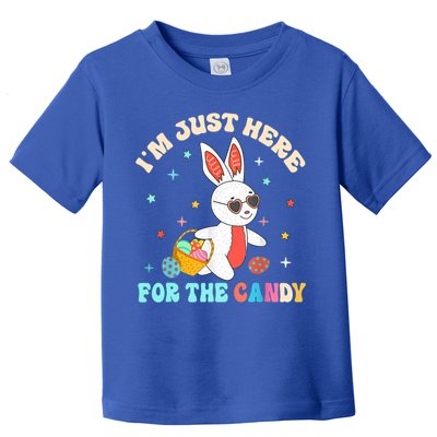 Funny Easter Bunny I'm Just Here For Easter Candy Toddler T-Shirt