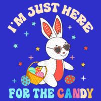 Funny Easter Bunny I'm Just Here For Easter Candy Visor