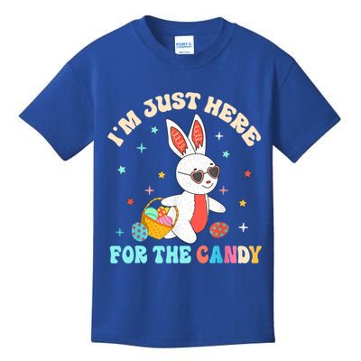 Funny Easter Bunny I'm Just Here For Easter Candy Kids T-Shirt