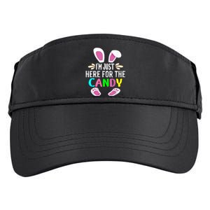 Funny Easter Bunny I'm Just Here For Easter Candy Adult Drive Performance Visor