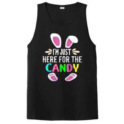 Funny Easter Bunny I'm Just Here For Easter Candy PosiCharge Competitor Tank