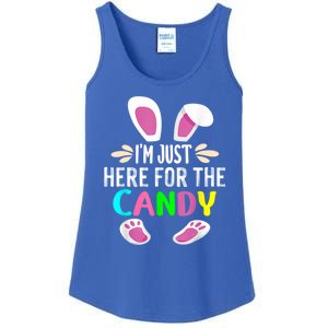 Funny Easter Bunny I'm Just Here For Easter Candy Ladies Essential Tank