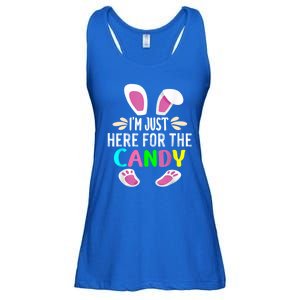 Funny Easter Bunny I'm Just Here For Easter Candy Ladies Essential Flowy Tank