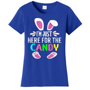 Funny Easter Bunny I'm Just Here For Easter Candy Women's T-Shirt