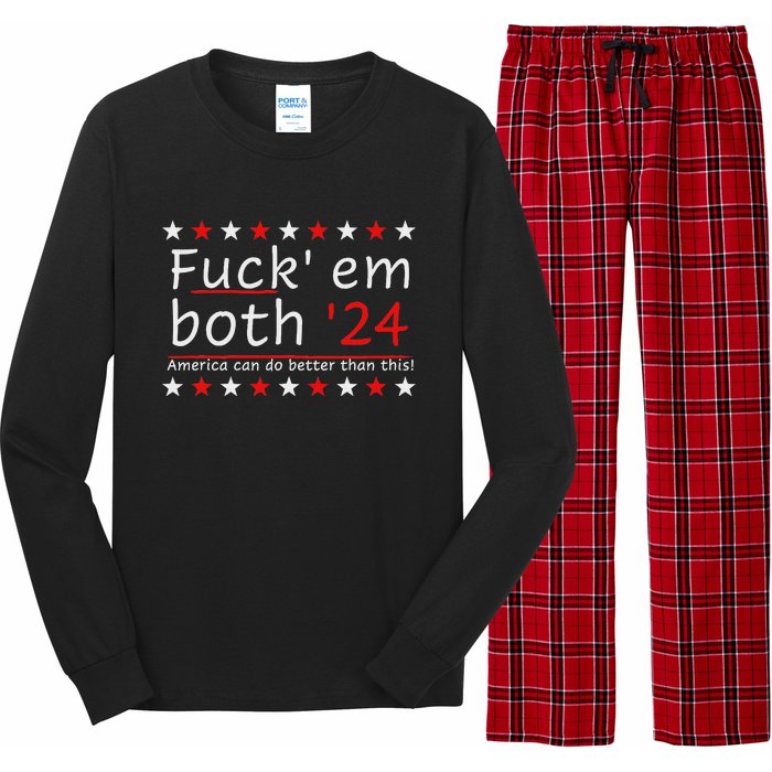 Fuck Em Both 24 America Improvement Long Sleeve Pajama Set