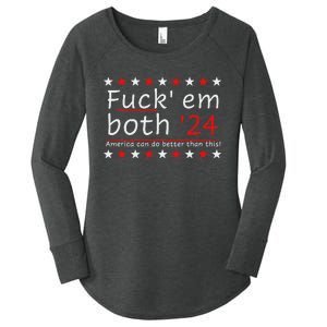 Fuck Em Both 24 America Improvement Women's Perfect Tri Tunic Long Sleeve Shirt