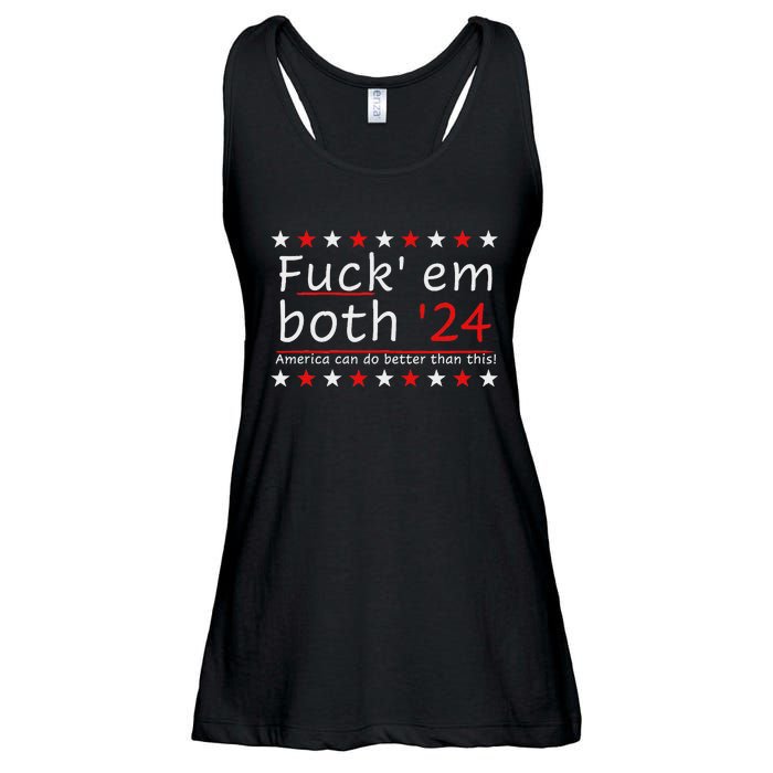 Fuck Em Both 24 America Improvement Ladies Essential Flowy Tank