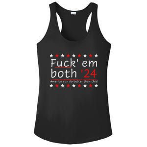 Fuck Em Both 24 America Improvement Ladies PosiCharge Competitor Racerback Tank