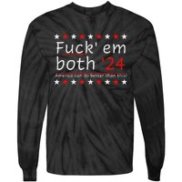 Fuck Em Both 24 America Improvement Tie-Dye Long Sleeve Shirt