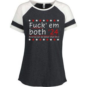 Fuck Em Both 24 America Improvement Enza Ladies Jersey Colorblock Tee