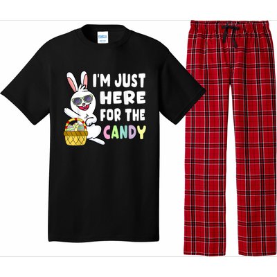 Funny Easter Bunny I'm Just Here For Easter Candy Pajama Set