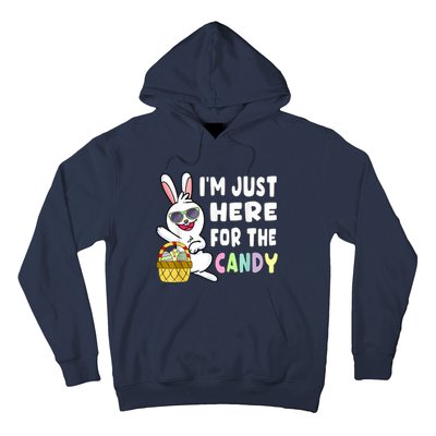 Funny Easter Bunny I'm Just Here For Easter Candy Hoodie