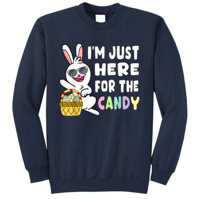 Funny Easter Bunny I'm Just Here For Easter Candy Sweatshirt