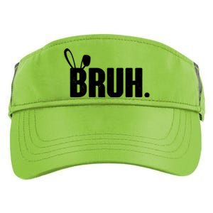 Funny Easter Bruh Bunny Rabbit Ears Adult Drive Performance Visor