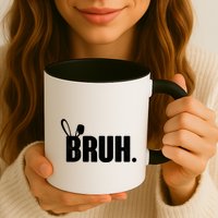 Funny Easter Bruh Bunny Rabbit Ears Mug