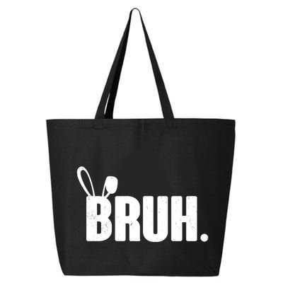 Funny Easter Bruh Bunny Rabbit Ears 25L Jumbo Tote