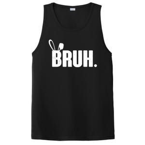 Funny Easter Bruh Bunny Rabbit Ears PosiCharge Competitor Tank