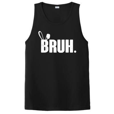 Funny Easter Bruh Bunny Rabbit Ears PosiCharge Competitor Tank