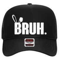 Funny Easter Bruh Bunny Rabbit Ears Trucker Hat