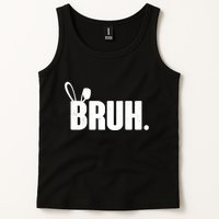 Funny Easter Bruh Bunny Rabbit Ears Tank Top