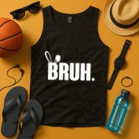 Funny Easter Bruh Bunny Rabbit Ears Tank Top