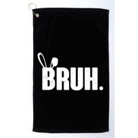Funny Easter Bruh Bunny Rabbit Ears Golf Towel