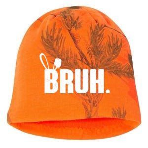 Funny Easter Bruh Bunny Rabbit Ears Kati - Camo Knit Beanie