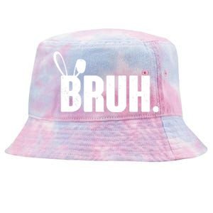 Funny Easter Bruh Bunny Rabbit Ears Tie-Dyed Bucket Hat